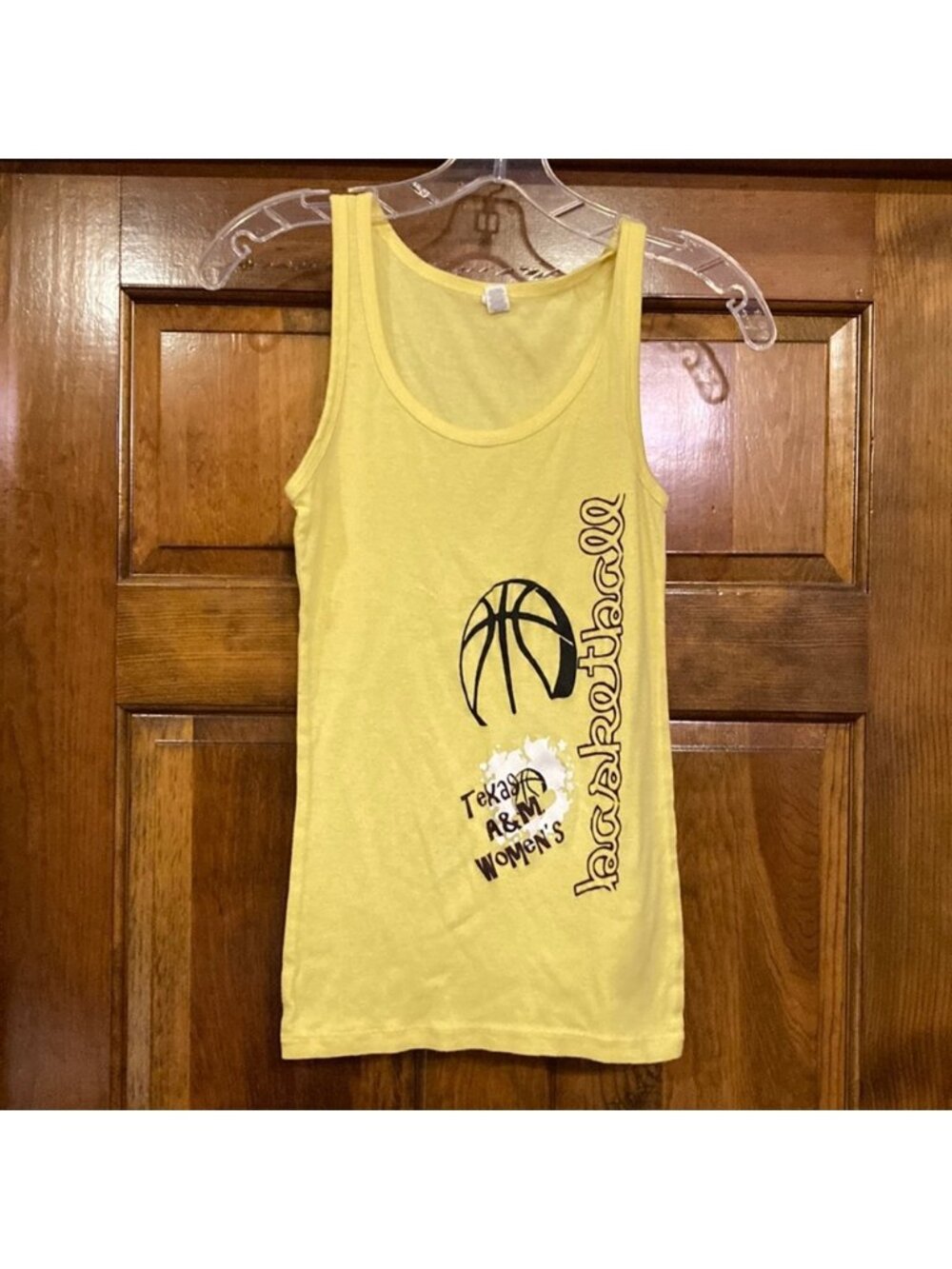 Small Texas A&M Aggies yellow Basketball Tank